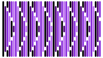 Background with a collection of short and long lines in light purple, purple, dark purple and black.