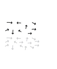 black and white arrows