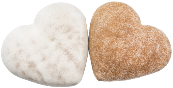 Tasty heart shaped gingerbread cookie, Christmas treat