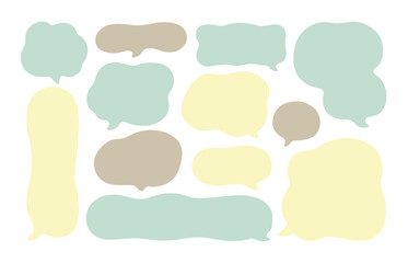 ポップな吹き出しセット