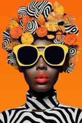 Zebra Chic: Majestic Fusion of African Fashion and Modern Artistry, a Bold Statement of Cultural Diversity and Individuality