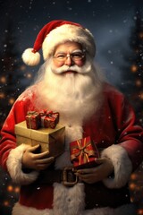 A Whimsical Christmas: Lovely Santa Claus, Magical Decorations, and Joyful Festivities