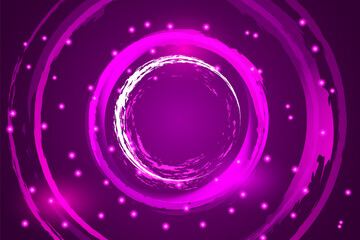 Abstract purple background with circles elegant backdrop. Vector illustration. Soft smooth concept for graphic design, banner, or poster
