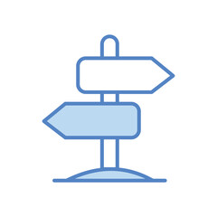 Signboard icon isolate white background vector stock illustration.