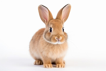 Obraz premium a small rabbit sitting on a white surface