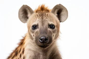 Fotobehang a hyena is looking at the camera © illustrativeinfinity