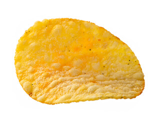 potato chips isolated on white