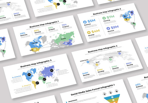 Business Map Infographic