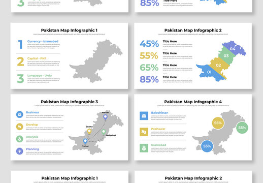 Pakistan Map Infographic