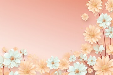 Banner design with flowers for Women day