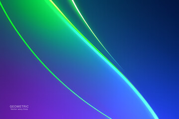 Light Green Wave Background, Abstract geometric background with liquid shapes. Vector illustration.