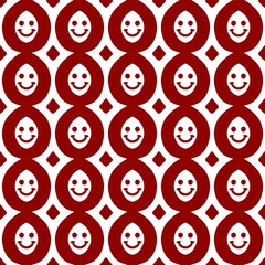 seamless pattern of red and white abstract background