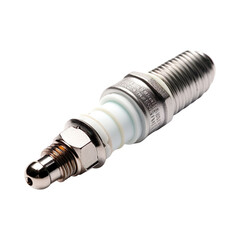 New spark plug isolated on transparent background.