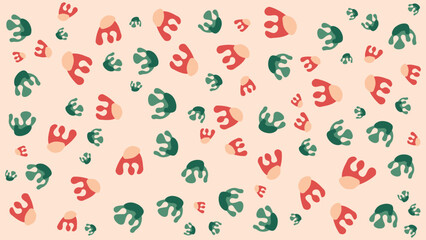 SEAMLESS HAND DRAWN DOODLE BLOB SHAPES PATTERN TEXTURE COLORFUL TEMPLATE ABSTRACT BACKGROUND TRENDY DESIGN VECTOR