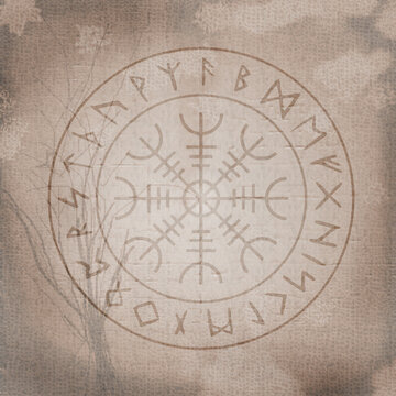 Wikinger Symbolik - nordische Mythologie - Wikingerkompass