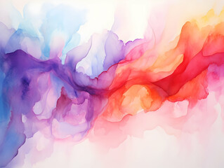 Obraz premium Veil texture abstract background, watercolor fluid painting background, dye splash style, alcohol ink, ai generated photo
