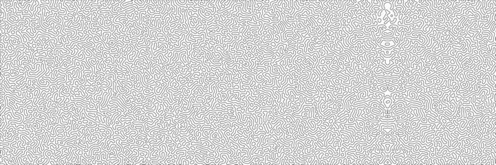 Fototapeta premium Generative algorithm psychedelic background. Reaction-diffusion or turing pattern formation. Organic lines in memphis. Unique texture of homogeneous, uniform state in biological organisms.