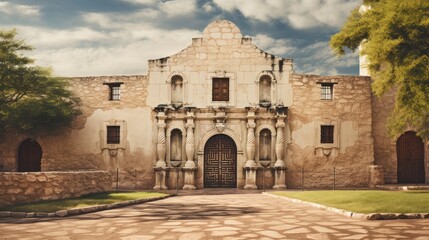 Fototapeta na wymiar The Historical Alamo of San Antonio, TX