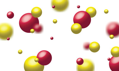 balloons on white background