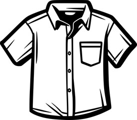 Shirt - Minimalist and Flat Logo - Vector illustration