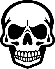 Fototapeta premium Skull - High Quality Vector Logo - Vector illustration ideal for T-shirt graphic