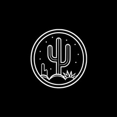 Fototapeta premium Cactus | Minimalist and Simple Silhouette - Vector illustration