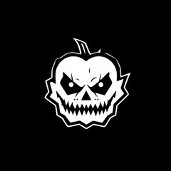 Halloween - Black and White Isolated Icon - Vector illustration