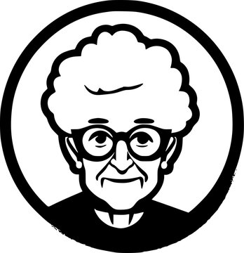 recommend clip art: Grandma - High Quality Vector Logo - Vector illustration ideal for T-shirt graphic