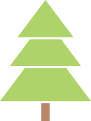 Christmas tree icon. Symbol of holiday, Christmas, New Year celebration.