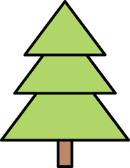 Obraz premium Christmas tree icon