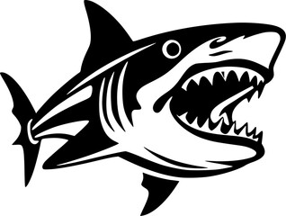 Fototapeta premium Shark - High Quality Vector Logo - Vector illustration ideal for T-shirt graphic