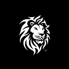 Lion | Minimalist and Simple Silhouette - Vector illustration