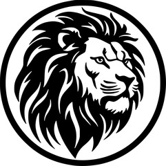 Fototapeta premium Lion | Minimalist and Simple Silhouette - Vector illustration