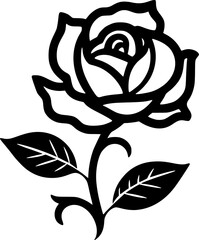 Fototapeta premium Rose - High Quality Vector Logo - Vector illustration ideal for T-shirt graphic