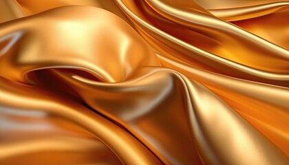 Smooth Luxury Golden silk satin Texture Background. Wallpaper. Backdrop 