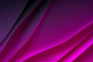 Pink Black Wave Background, Abstract geometric background with liquid shapes. Vector illustration.