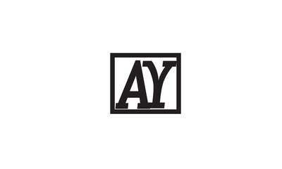 AY YA , A ,Y, Abstract Letters Logo Monogram	