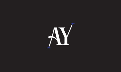AY YA , A ,Y, Abstract Letters Logo Monogram	
