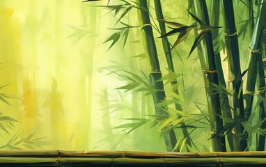 Bamboo background texture, bamboo green leaves