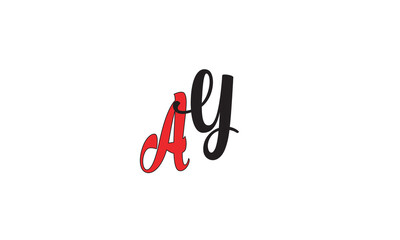 AY YA , A ,Y, Abstract Letters Logo Monogram	