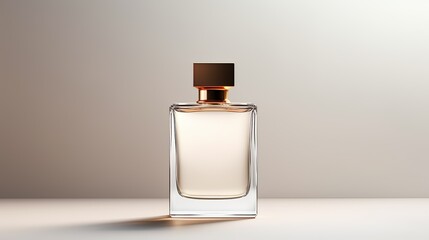 Maqueta de botella de un perfume. Generado por IA. - obrazy, fototapety, plakaty