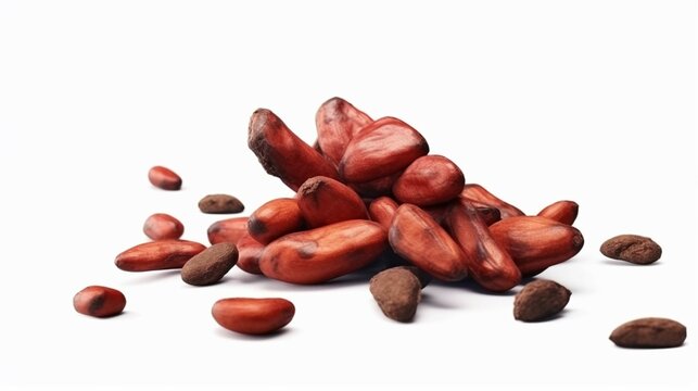 cocoa bean in the air Ai Generative