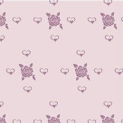 seamless pattern with hearts