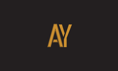 AY YA , A ,Y, Abstract Letters Logo Monogram	