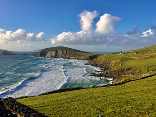 Dingle peninsula windy landscape