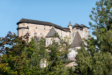 Fototapeta na wymiar The beautiful Orava Castle is an important tourist attraction
