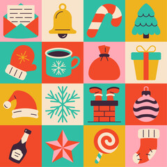 Christmas pattern, New Year's mood