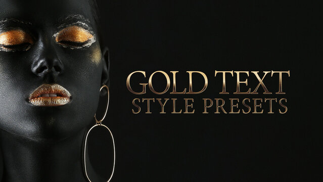 Gold Text Style Presets
