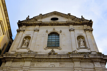 Fototapeta na wymiar Church of Sant' Anna in baroque style Lecce Italy