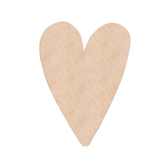 Heart illustration in boho style, whimsical illustration for kids clothes, nursery decor, decals, wallpaper, wedding and baby shower invitation